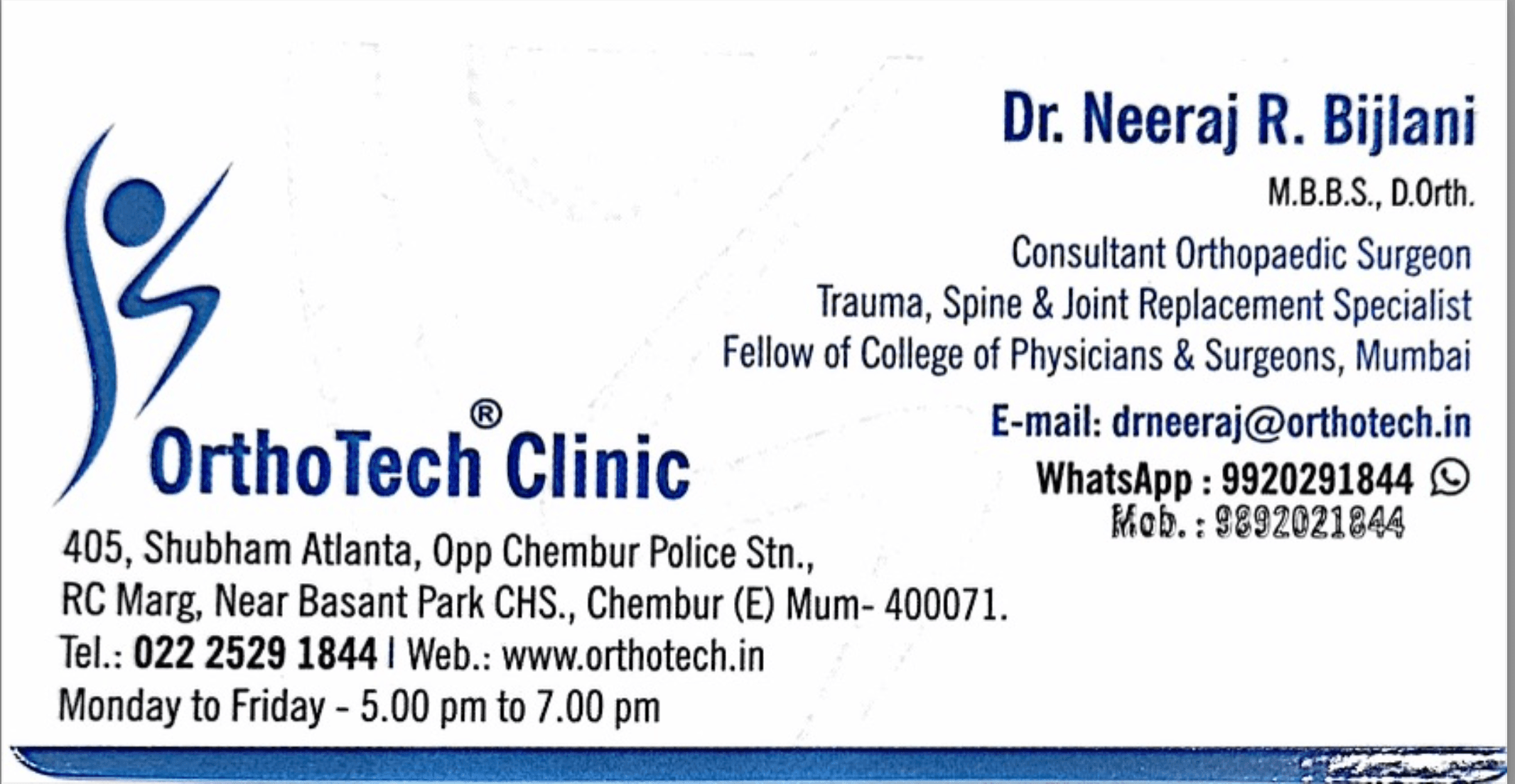 Dr. Neeraj Bijlani
