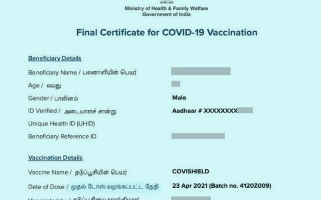 వ్యాక్సినేషన్ సర్టిఫికెట్‌ను డౌన్‌లోడ్ చేయండి