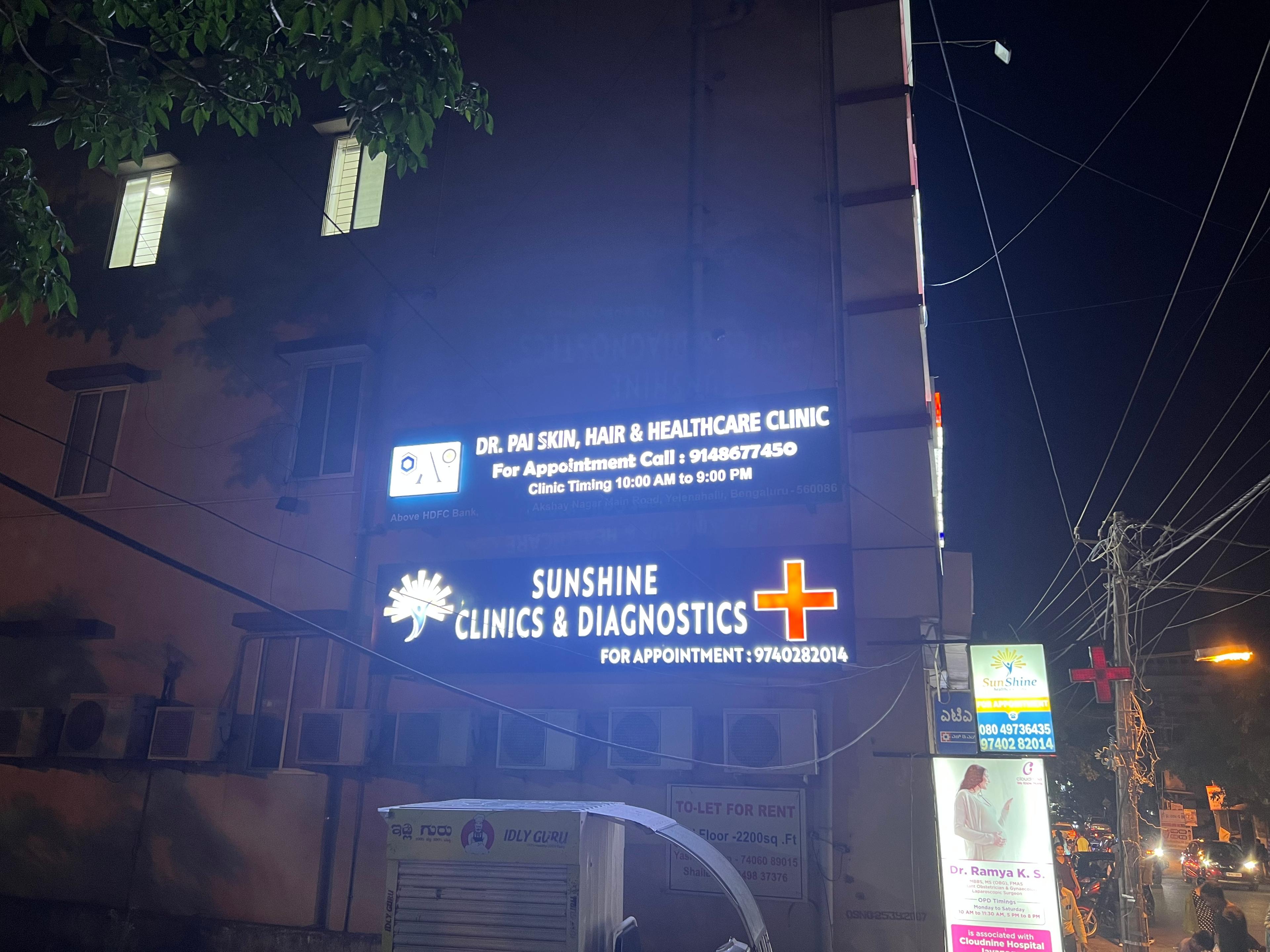 Clinic signage photo of Dr Pai Skin Hair and healthcare Clinic - Photo 1 at bengaluru 560068