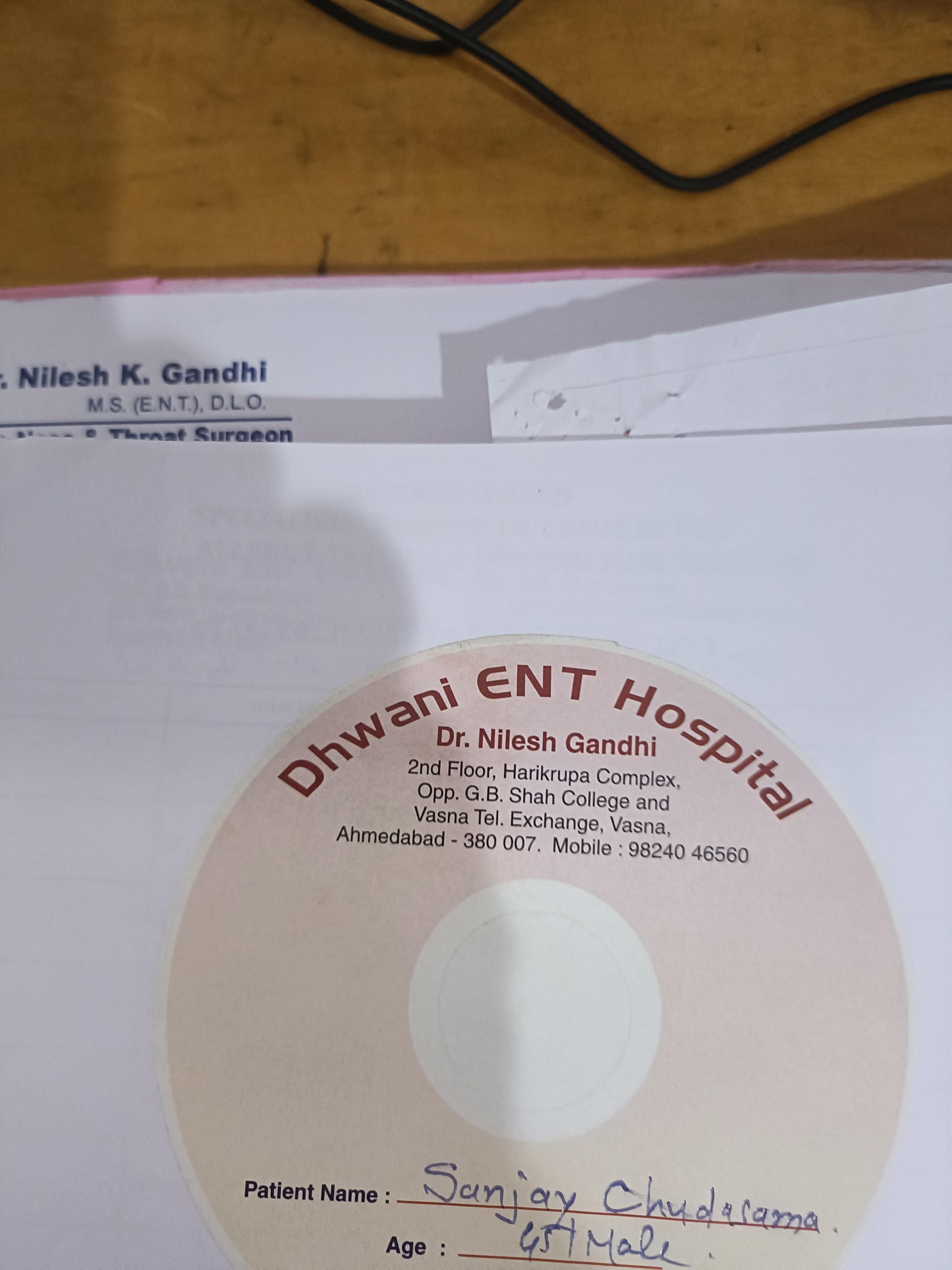 Clinic signage photo of Dhwani ENT Hospital 8690114032 - Photo 2 at ahmedabad 380007