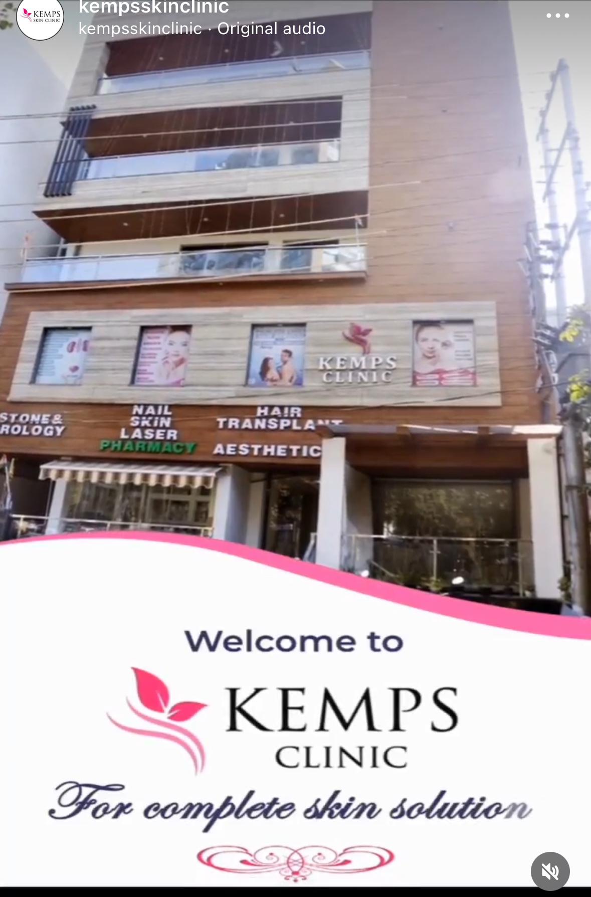 Clinic signage photo of KEMPS Skin Clinic - Photo 1 at ghaziabad 201010