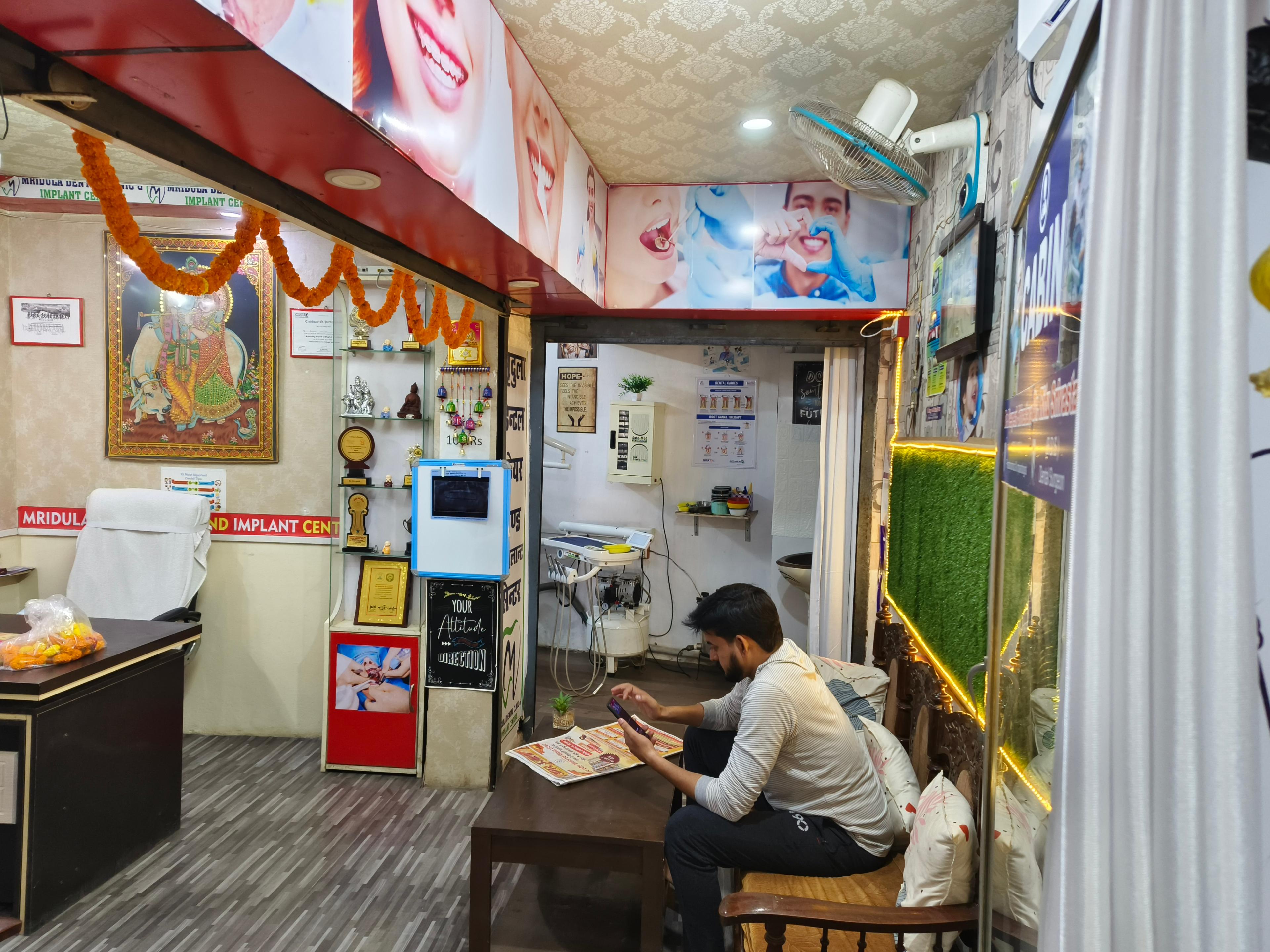 Clinic signage photo of Mridula Dental Care & Implant Center - Photo 1 at ballia 277001