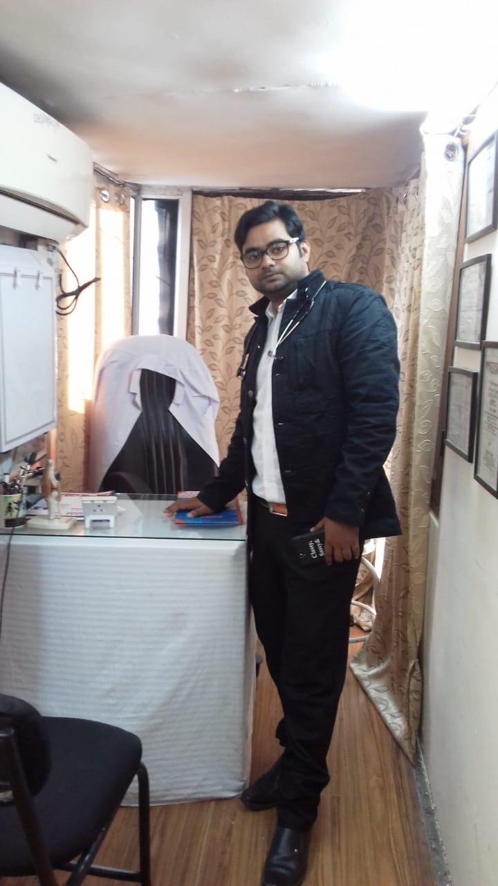 Clinic signage photo of Spine Cure Clinic - Photo 1 at varanasi 221001