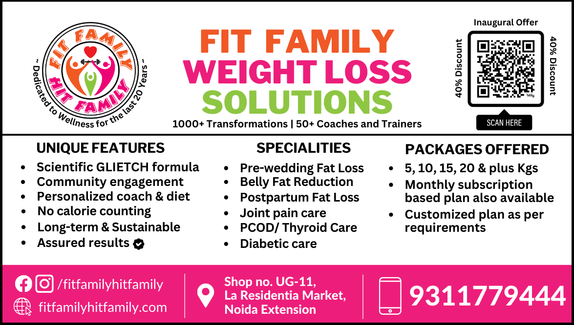 Clinic signage photo of Fit Family Weightloss Solutions - Photo 1 at greater noida 201009