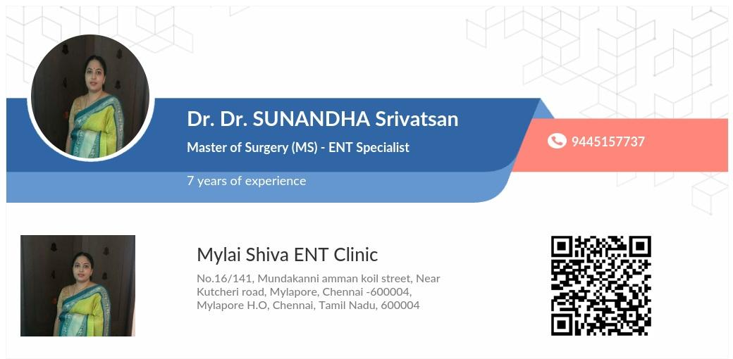 Clinic signage photo of Mylai Shiva ENT Clinic - Photo 1 at chennai 600004