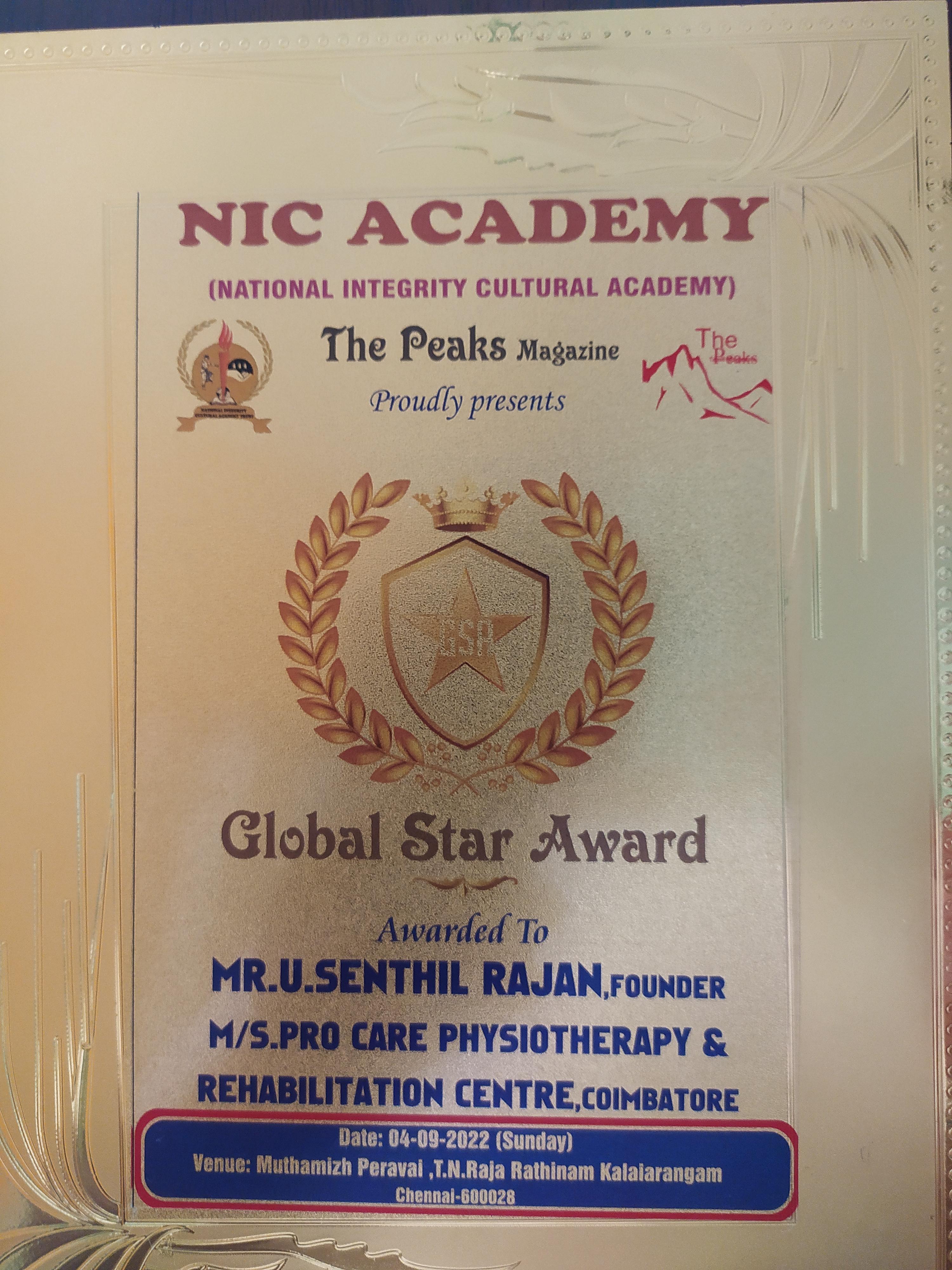 Clinic signage photo of Pro Care Physiotherapy & Rehabilitation Centre - Photo 1 at coimbatore 641004