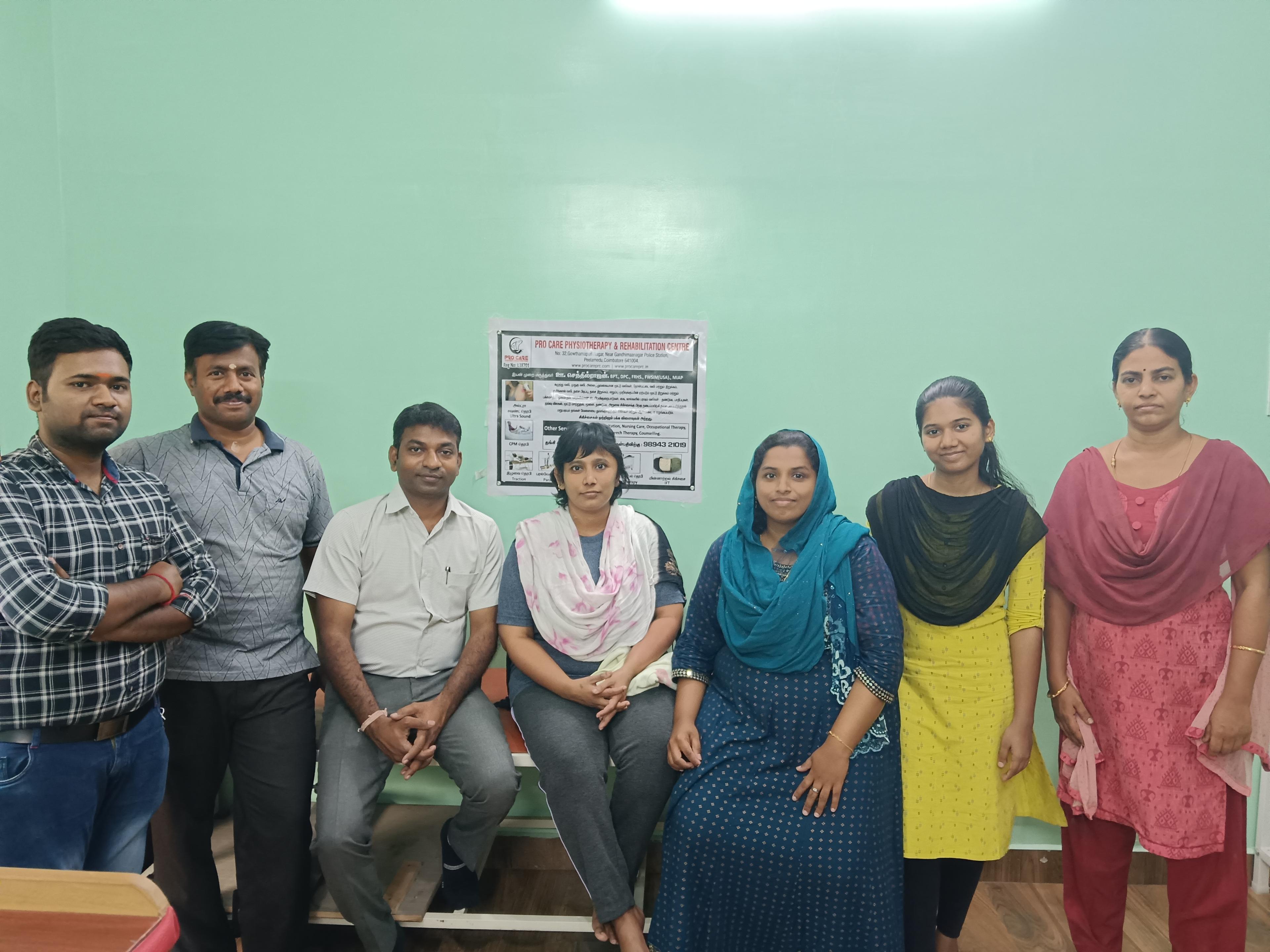 Patient consultation experience photo of Pro Care Physiotherapy & Rehabilitation Centre - Photo 2 at coimbatore 641004