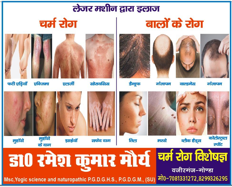 Clinic signage photo of Kumar clinic /skin care center - Photo 1 at Wazir Ganj 271124