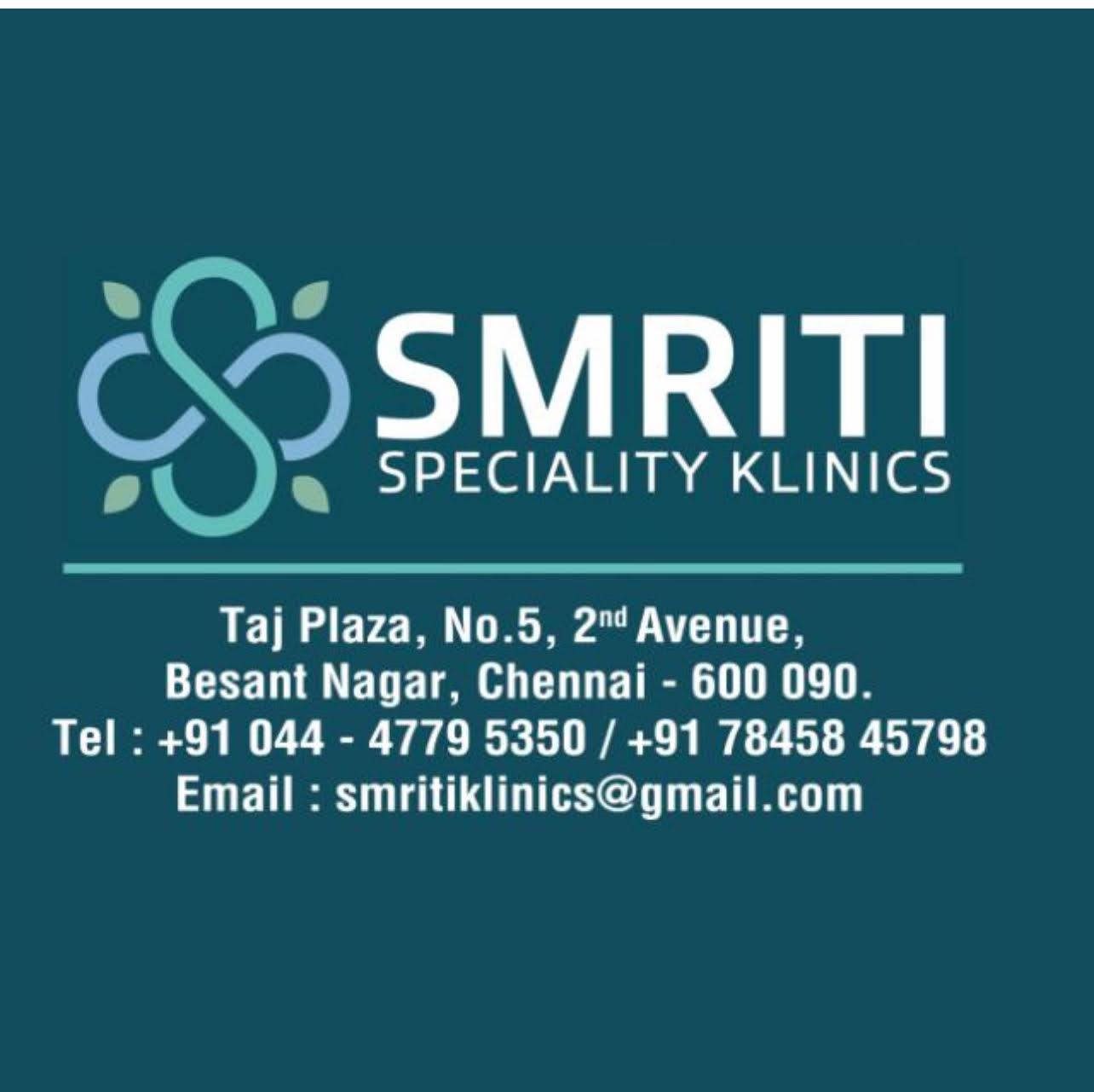 Clinic signage photo of Smriti Speciality Klinics - Photo 1 at chennai 600090