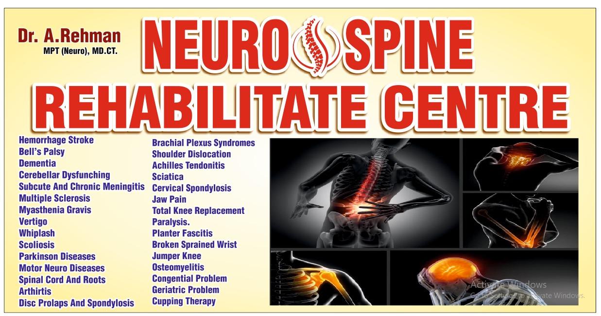 Clinic signage photo of Neuro spine rehabilitate centre - Photo 1 at Not Available 250001