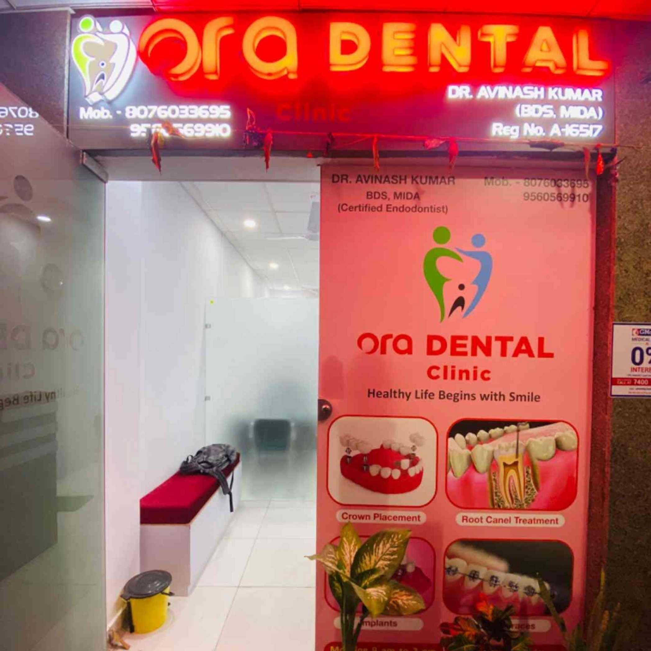 Clinic signage photo of Ora Dental & implant clinic - Photo 1 at noida 201308