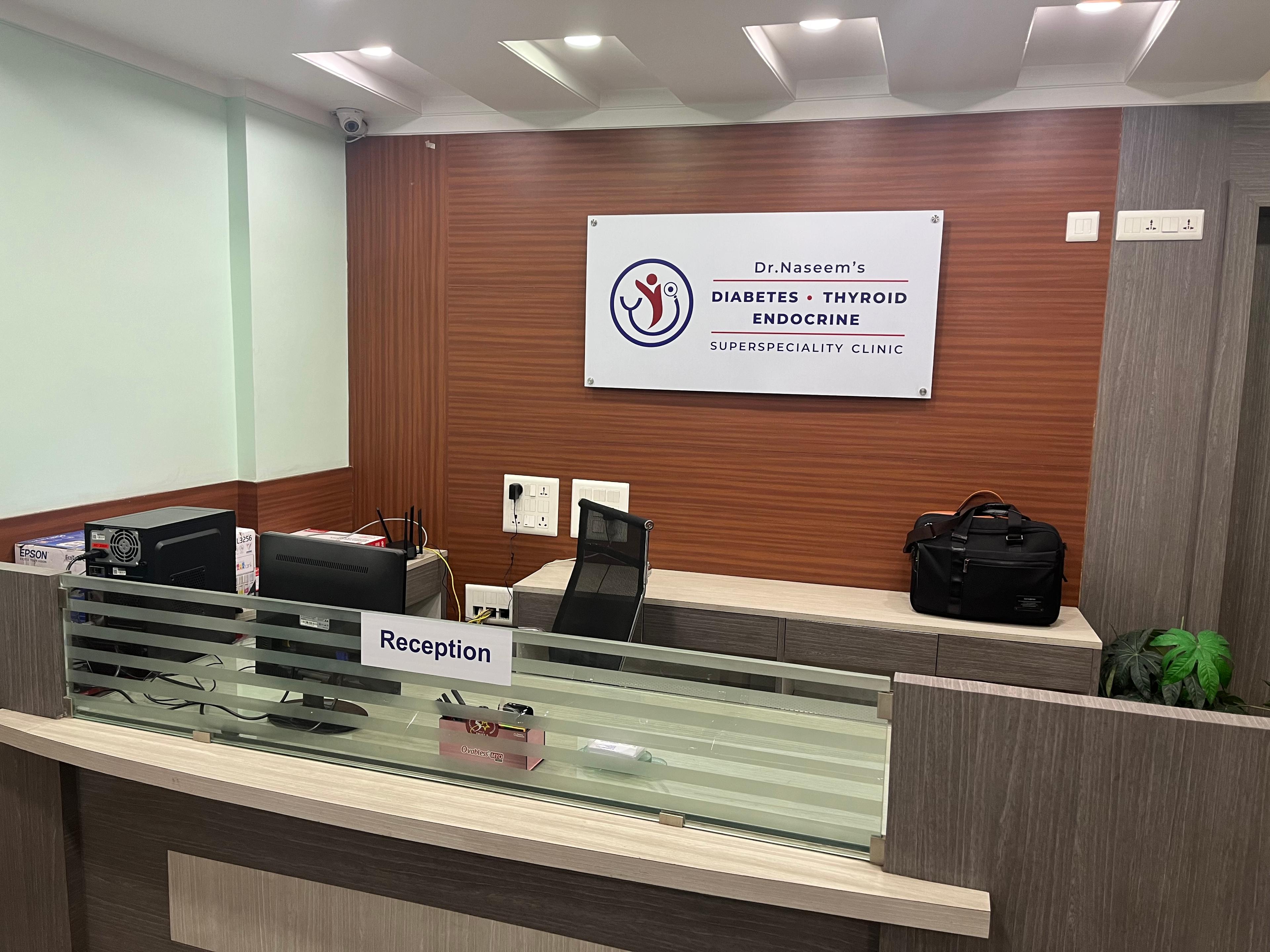 Interior view photo of Dr Naseem's Diabetes Thyroid Endocrine Super Speciality Clinic - Photo 3 at hyderabad 500028