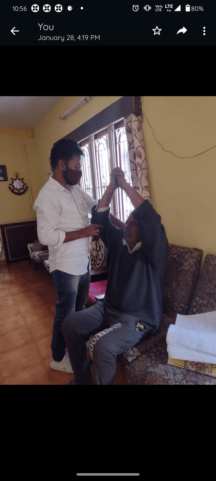 Patient consultation experience photo of MOBILE PHYSIO( we come to you) - Photo 2 at Ooty 643006