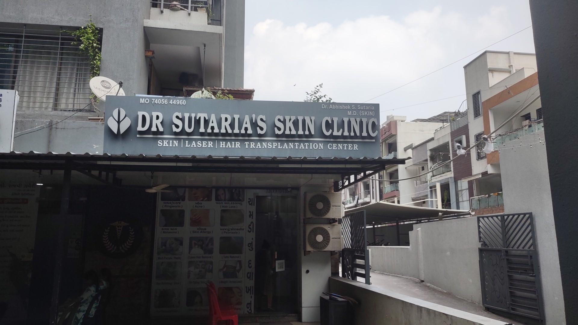 Clinic signage photo of DR SUTARIA'S SKIN CLINIC - Photo 1 at Not Available 395009