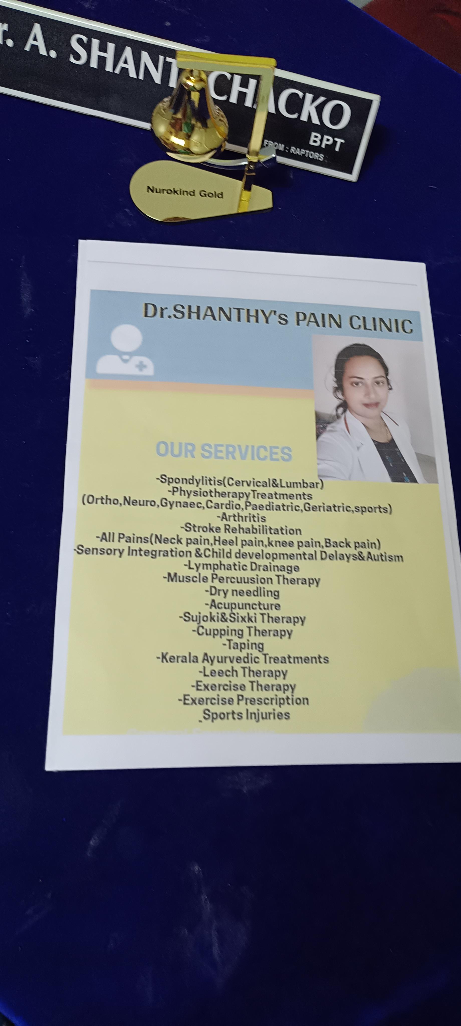 Clinic signage photo of SHANTHY MULTI-SPECIALITY CLINIC - Photo 1 at Not Available 506163