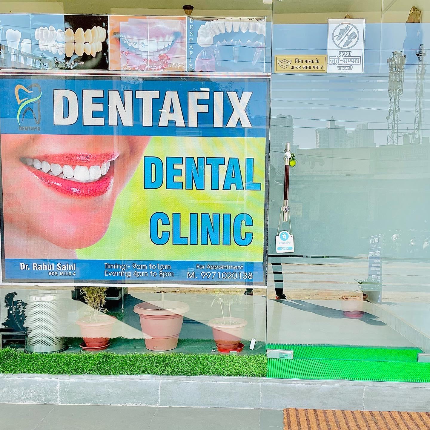 Clinic signage photo of Dentafix Dental Skin laser Clinic & Implant Centre - Photo 1 at gurugram 122101
