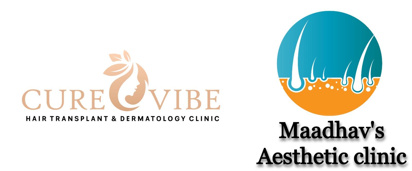 Clinic signage photo of Cure vibe and Madhaav Aesthetic clinic (RJ) - Photo 1 at Not Available 301019