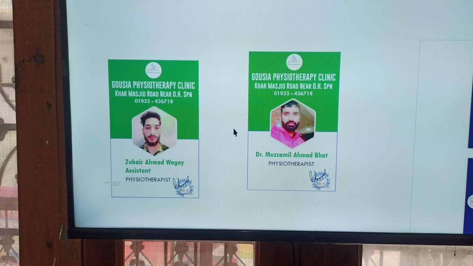 Clinic signage photo of gousia physiotherapy clinic - Photo 1 at Shopian 192303