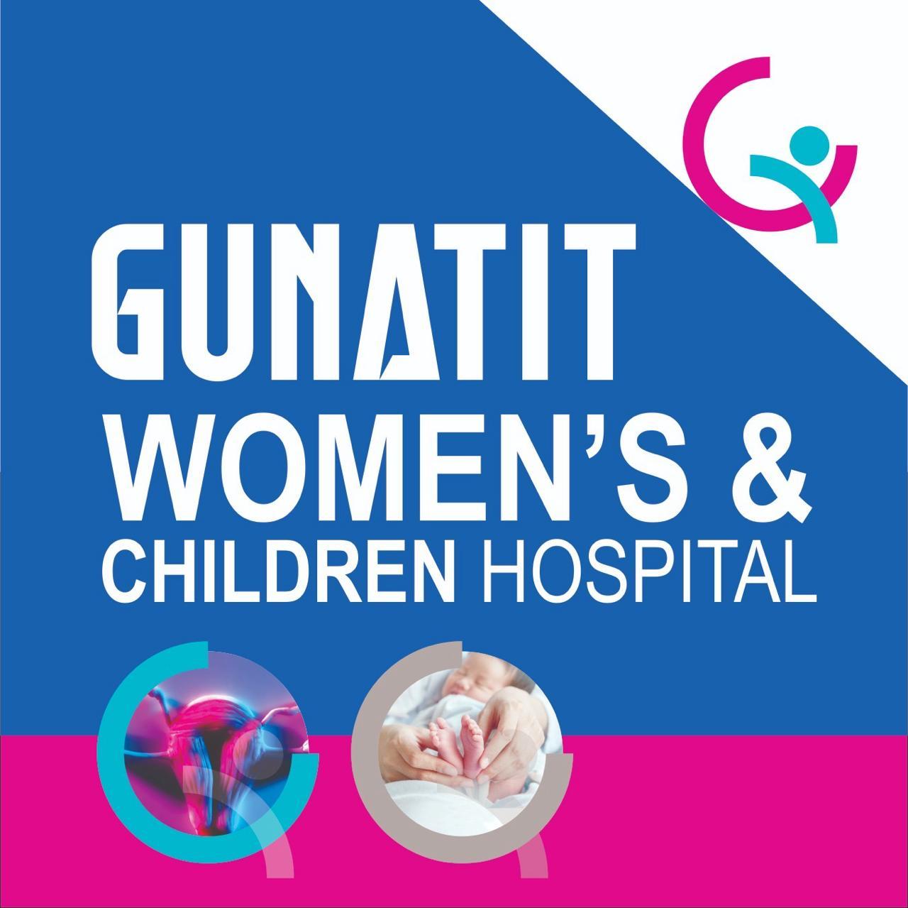 Clinic signage photo of GUNATIT WOMEN'S & CHILDREN HOSPITAL - Photo 1 at ahmedabad 380058