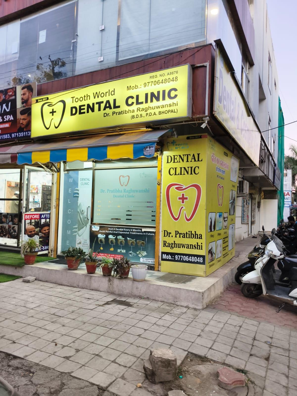 Clinic signage photo of Tooth World Dental Clinic - Dr. Pratibha Raghuwanshi - Photo 1 at Not Available 452010