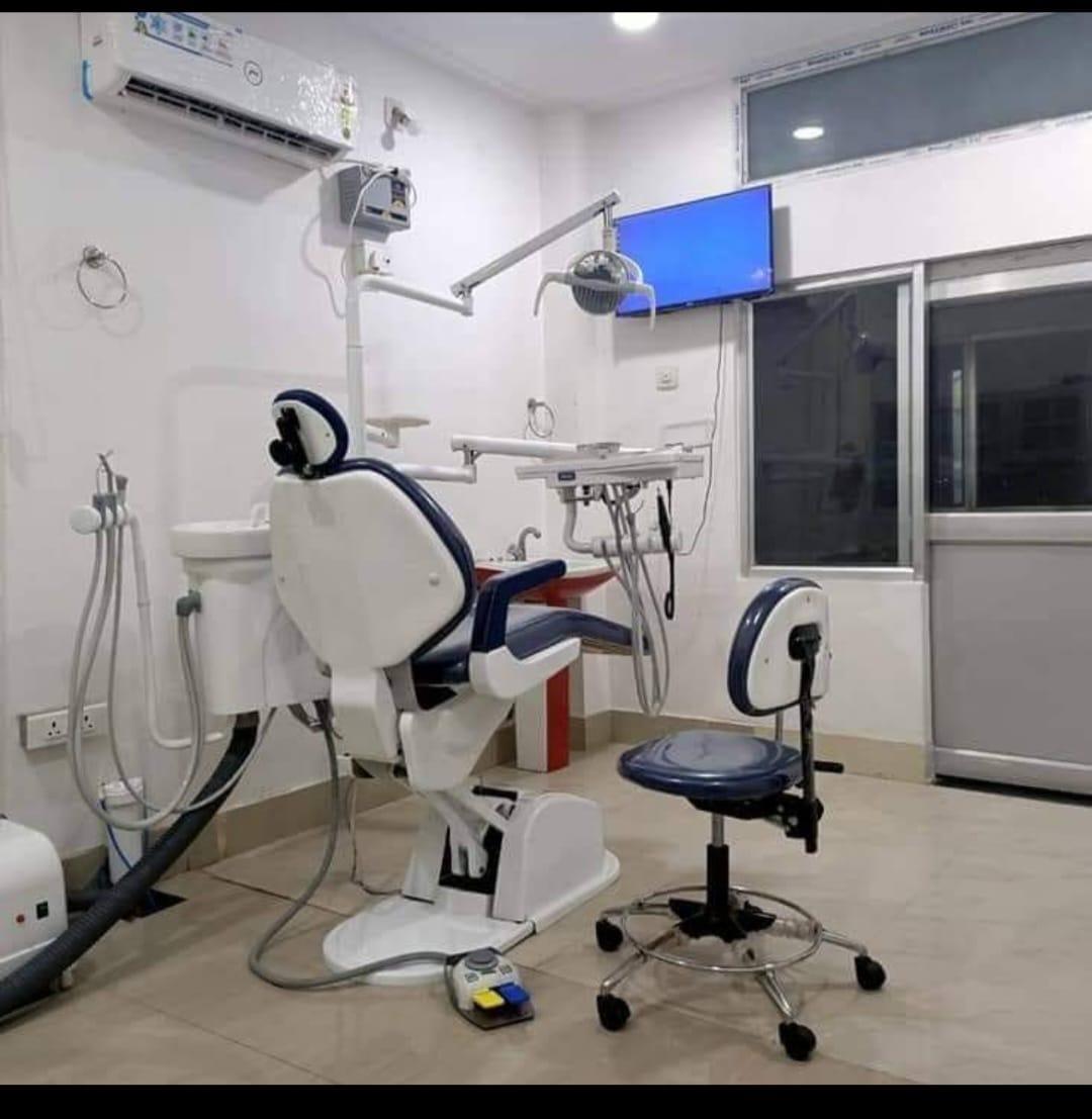Clinic signage photo of DR BIBEKANANDA HALOI DENTAL CLINIC - Photo 1 at Nalbari 781335
