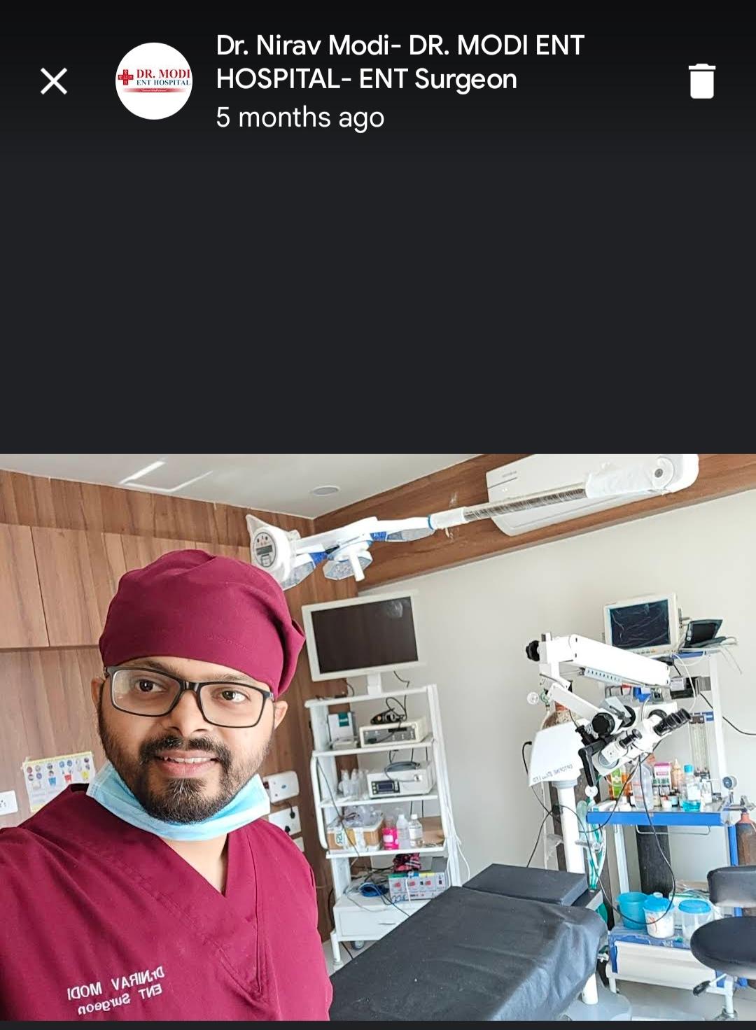 Dr. Nirav Modi - ENT in gandhinagar gujarat, gandhinagar | Book Appointment